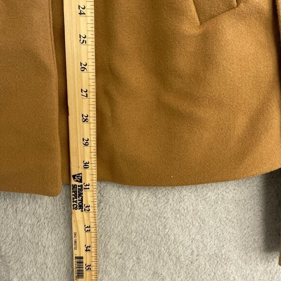 NEW Tahari Women's Size S Camel Brown Belted Wrap Coat Polyester - Picture 5 of 12
